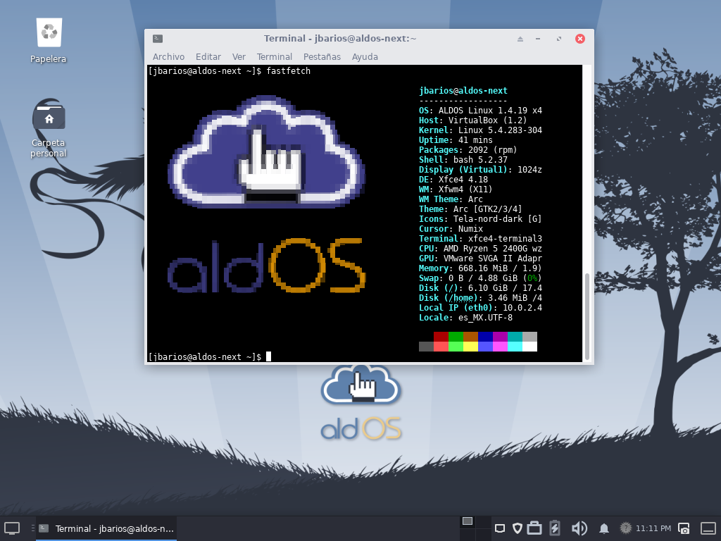 VirtualBox_ALDOS-Next_28_11_2024_23_11_34 VirtualBox_ALDOS-Next_28_11_2024_23_11_34